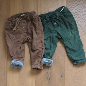 Kids Brown and Green Bottoms